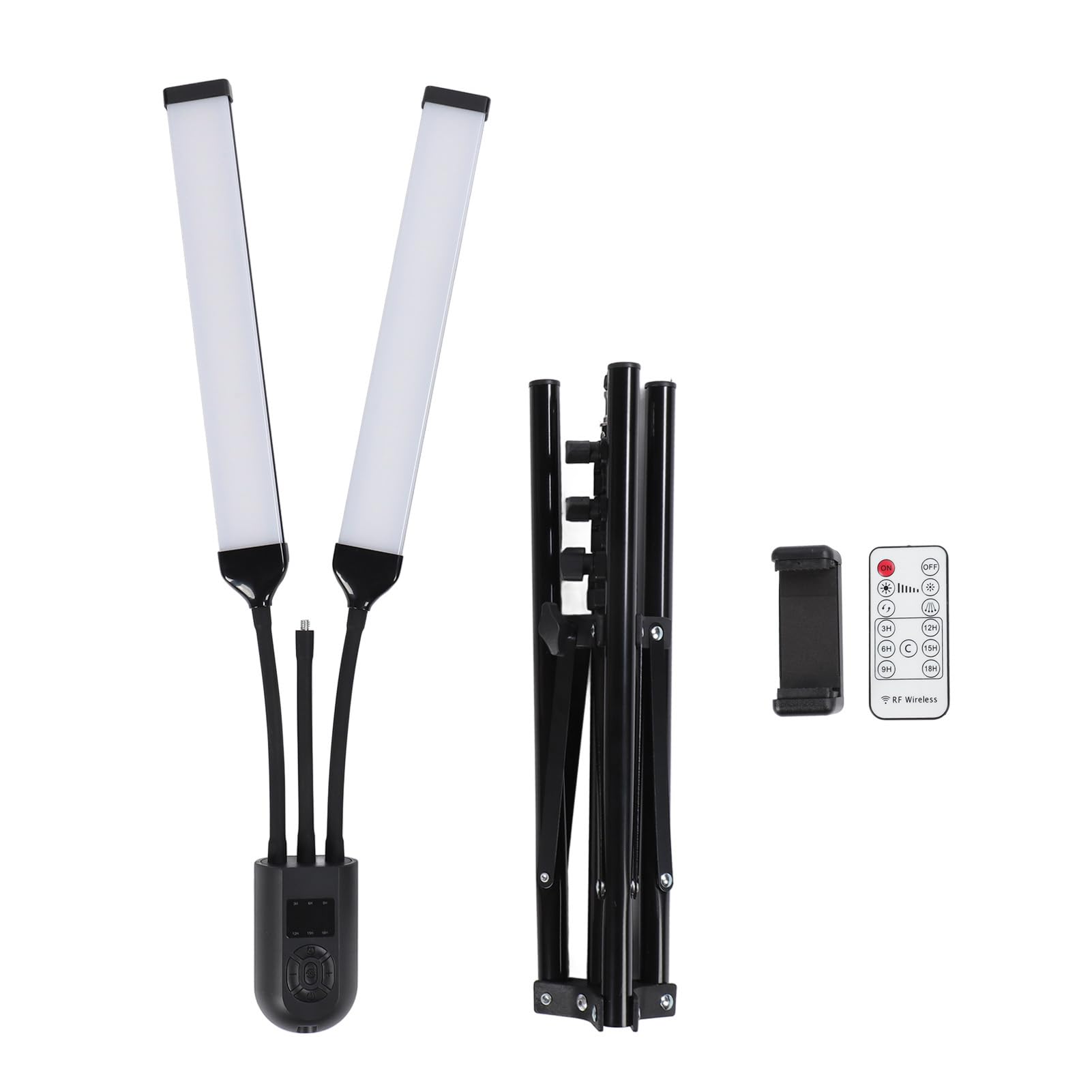YUGAM 2-Arm Flexible Star LED Light Studio Lighting Kit with Remote Control, Timer, Dimmer, Photography Light for Makeup, Manicure, Tattoo, Live Streaming with Stand (2 Arm Light)