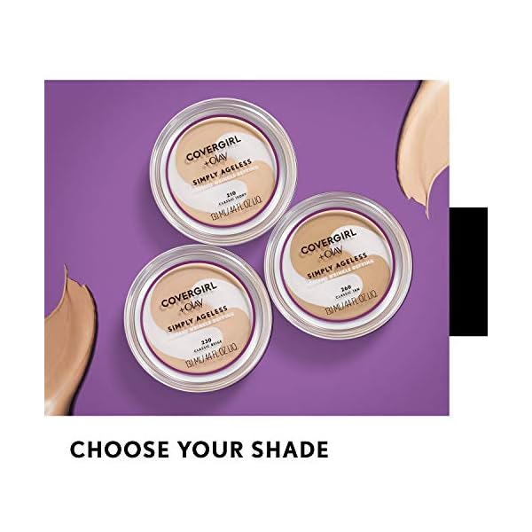 COVERGIRL-Olay-Simply-Ageless-Instant-Wrinkle-Defying-Foundation-Creamy-Natural COVERGIRL & Olay Simply Ageless Instant Wrinkle-Defying Foundation, Creamy Natural 0.44 Fl Oz (Pack of 1)