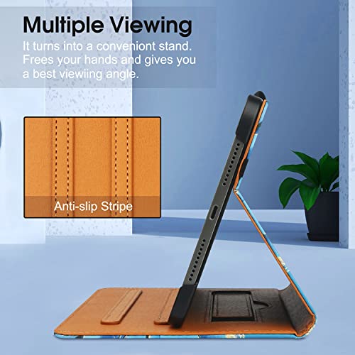 FANRTE iPad Mini 6th Generation Case 8.3 Inch 2021, Premium PU Leather Folio Stand Smart Protective Cover - Image 4