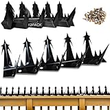 Metal Anti Climb Spikes for Fences and Walls. Effectively Avoided Invaders Climbing Attempts. (Size188 inches)