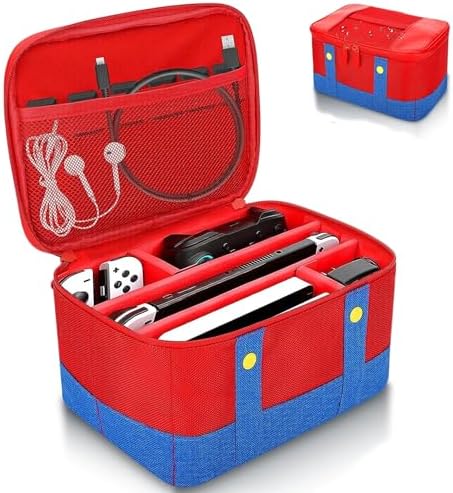 Case para Nintendo Switch Oled, Bolsa para Armazenamento de Conso...