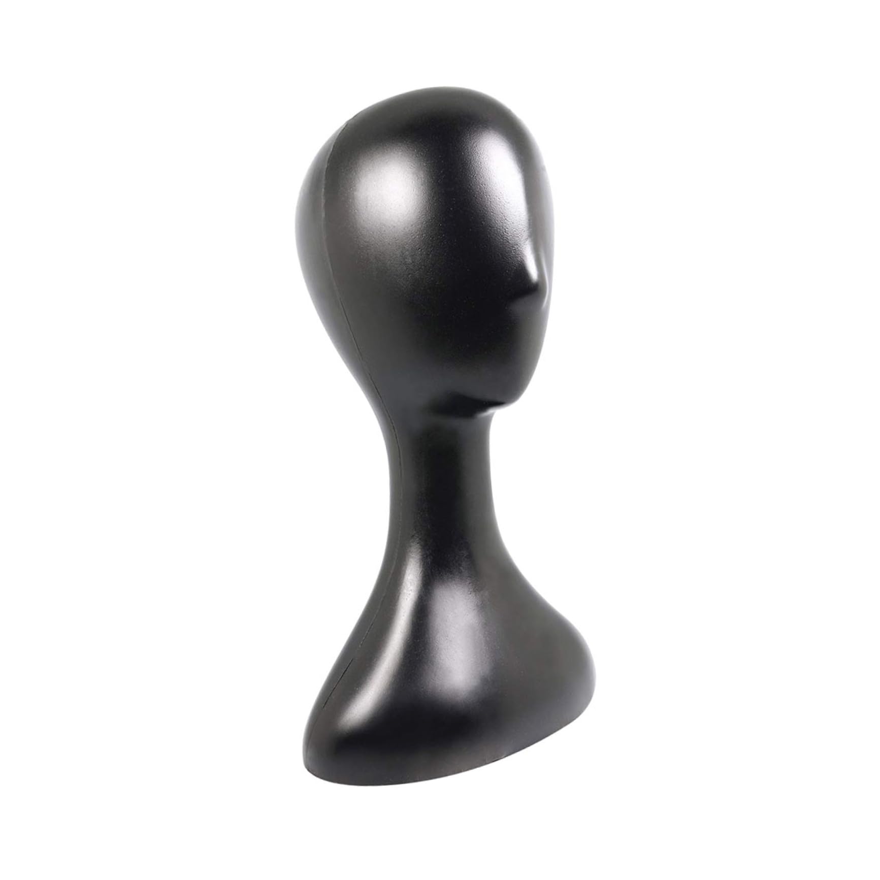 Modèle de tête de postiche plastique présentoir chapeau et accessoires cheveux Healvian portable