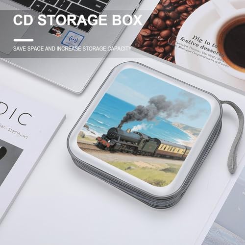 Carpeta de almacenamiento para discos Steam Train para evitar arañazos con gran capacidad de 40 5