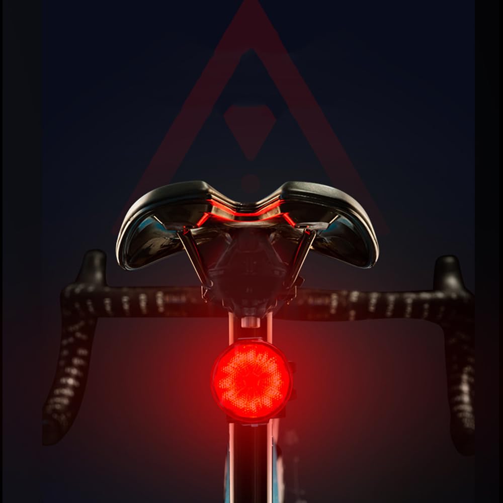 Luces traseras para Bicicleta, Luces para Ciclismo Nocturno, Luces para Bicicletas de montaña y Carretera, Accesorios de Carga para Bicicletas