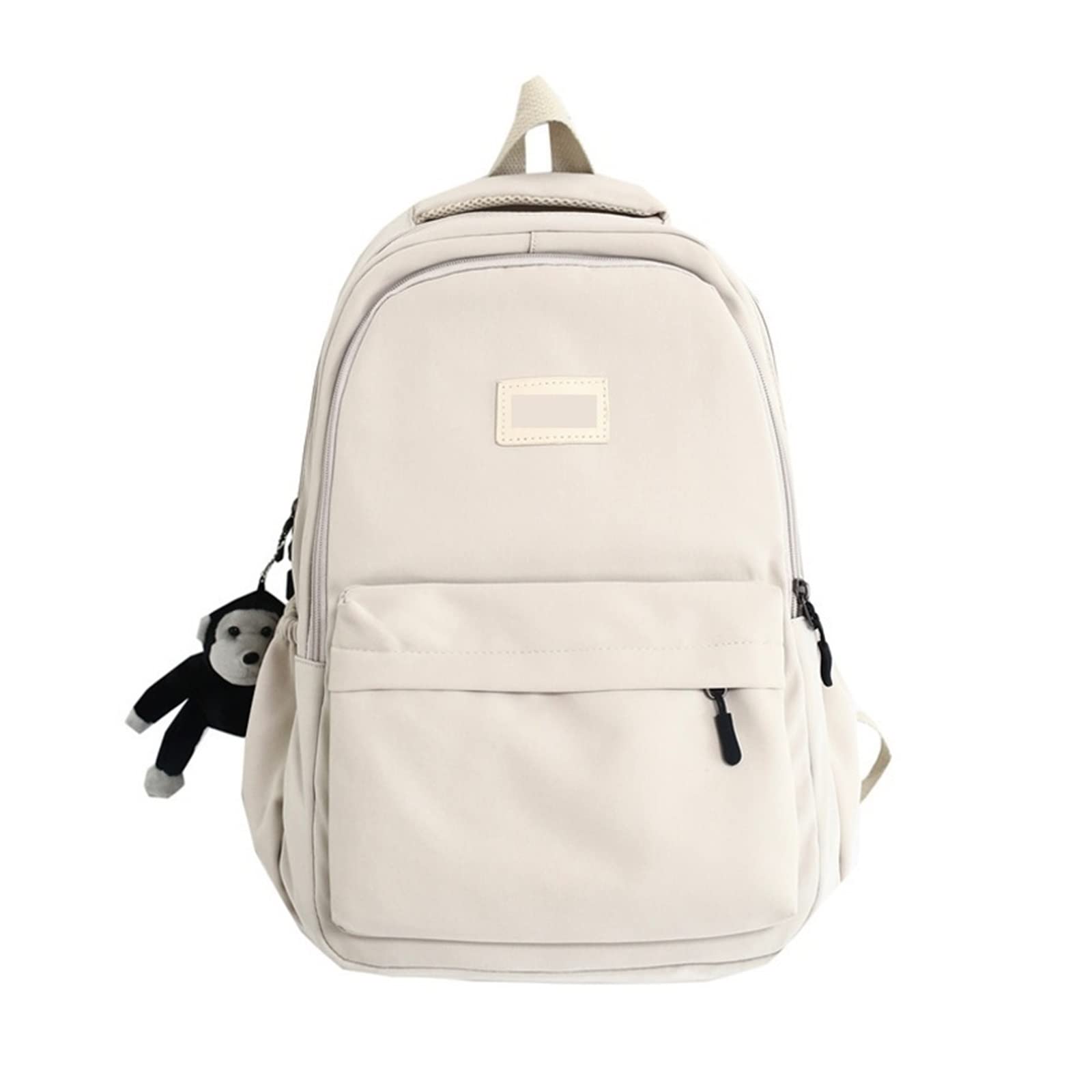 ZALHIN Backpack. Waterproof Nylon Women Backpack For Teenage Girl School Bag Style College Student Bag Laptop Backpack (Color : White) (B0C7KCGF84) Amazon Price History, Amazon Price Tracker