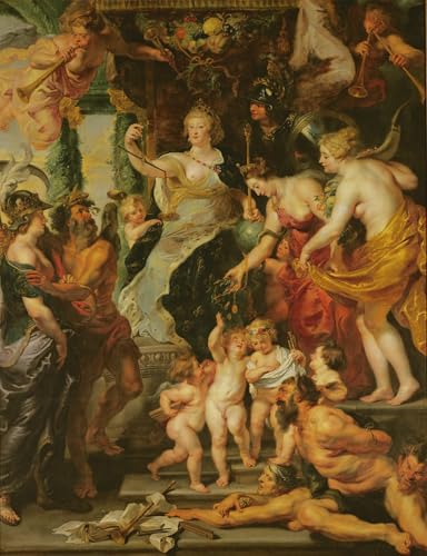 Lienzo de Rubens la Felicità della Reggenza Impresión Alta Definición 60x90cm