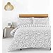 Creative Cloth Skandi Woodland Double Duvet Cover Set - Grey And White - View #3
