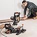 Evolution Power Tools R185SMS+ Sliding Miter Saw with Multi-Material Cutting, 45 Degree Bevel, 50 Degree Miter, 210 mm Slide, Blade Included Cuts Wood Plastic Metal & More, 7-1/4