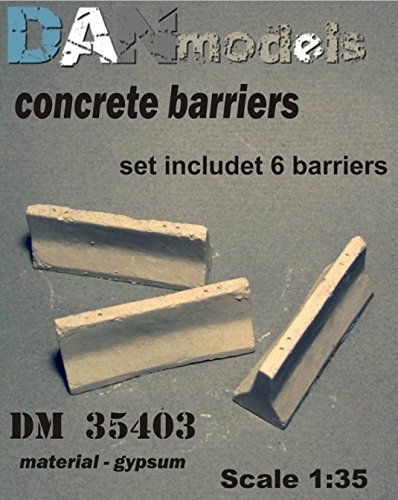DAN MODELSConcrete BARRIERS / Set Checkpoint. Material — Gypsum 1/72 35403