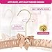 Florida Brands Padded Clothing Fabric Hangers for Women Clothing - Earth Tone, Set of 12 Premium Coat Hangers for Closet, Bride Hanger for Wedding Dress, Sweater Hangers
