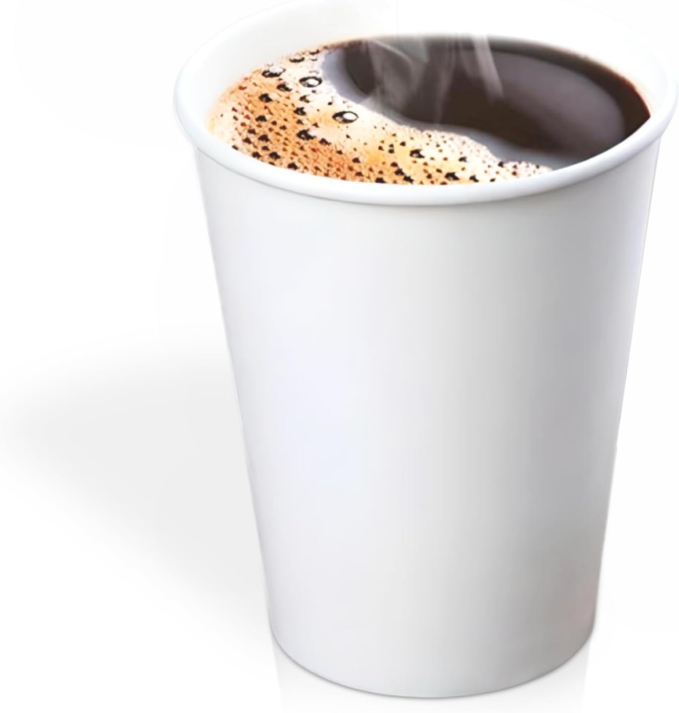 We Can Source It Ltd – Single Wall White Paper Cups 8oz – Recyclable Disposable Cups for Hot and Cold Drinks – Strong Paper Catering Cups for Home Office Cafes Events - Pack of 500