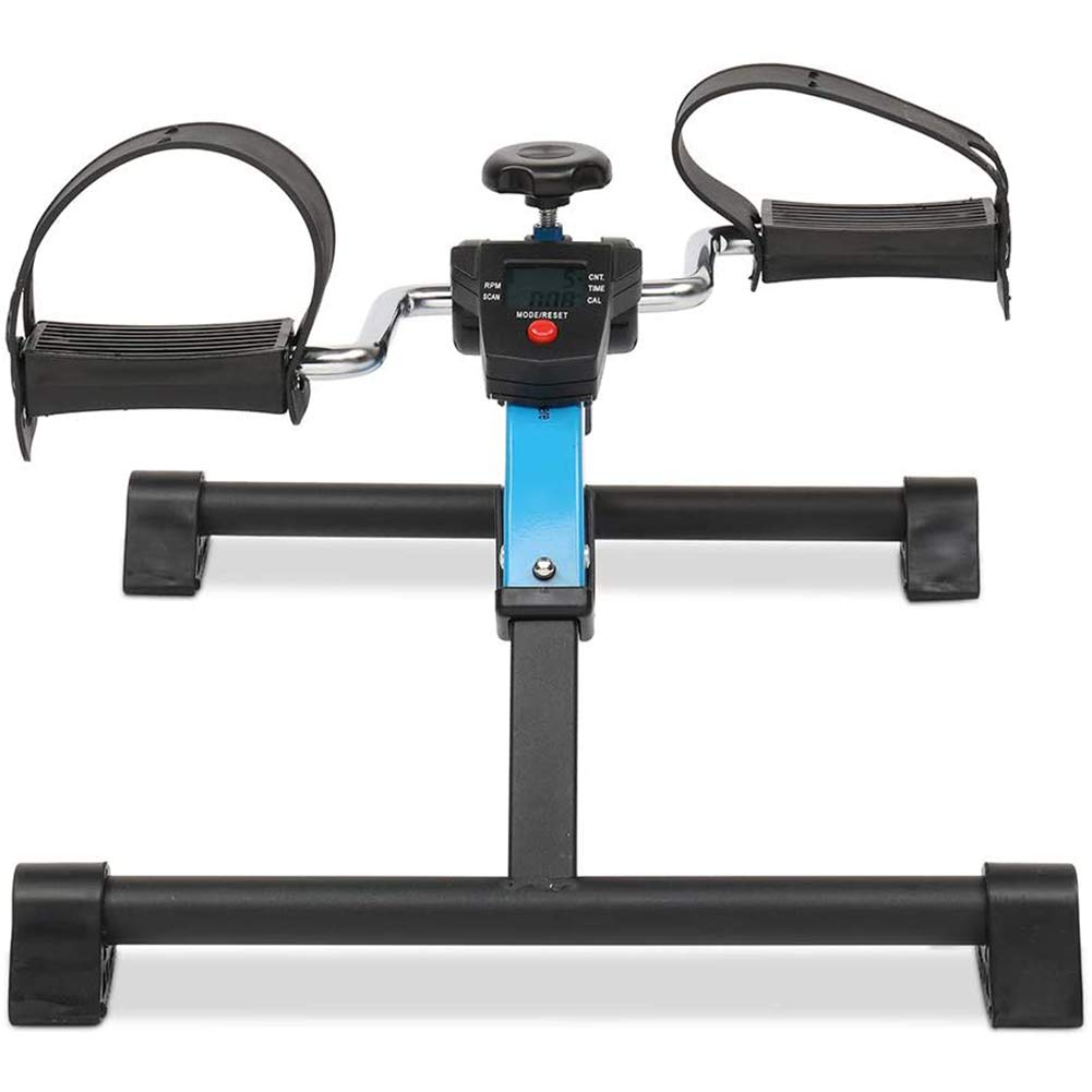 Under Desk Cycle Pedal Exerciser, zusammenklappbares tragbares Mini-Heimtrainer für das Training älterer Beine und Arme