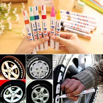 Generic 12 Colors Paint Marr Pen Waterproof Car Tyre Tire Paint Pen