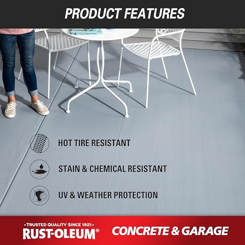 Rust-Oleum Concrete & Garage Floor Paint, Battleship Gray, 1 Gallon - image 5