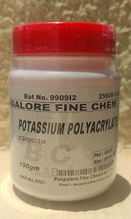 POTASSIUM POLYACRYLATE - 100gm, CAS : 25608-12-2