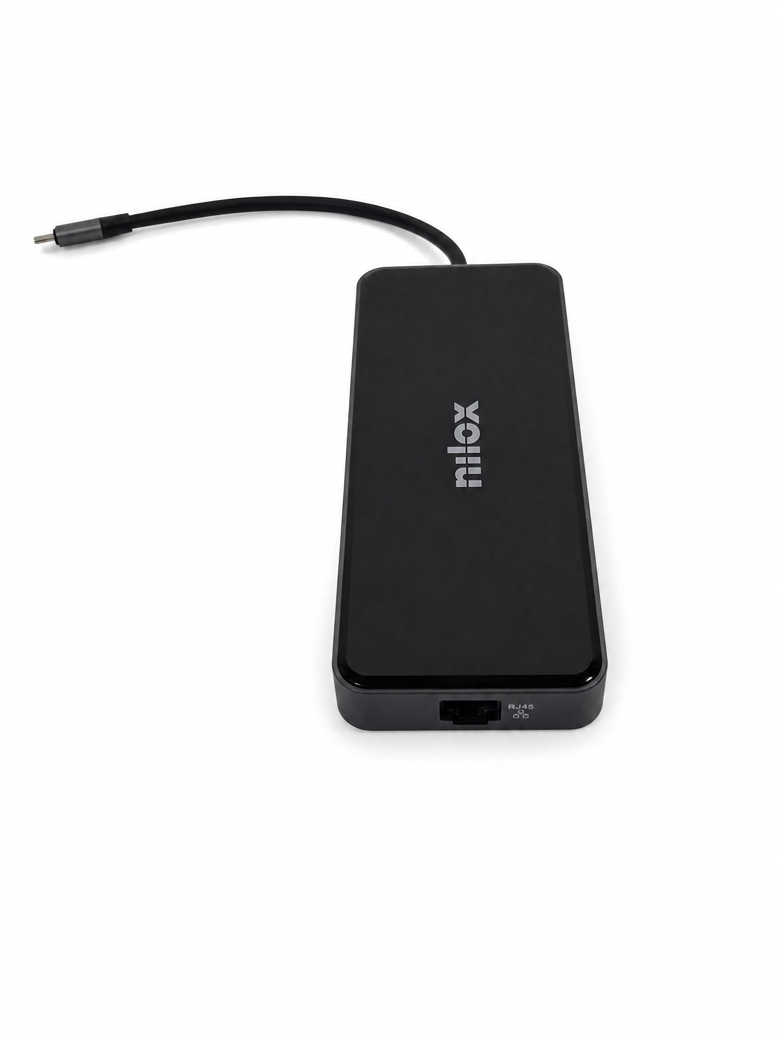 Nilox, Hub USB-C 12 w 1, stacja dokująca, wąska konstrukcja, plug & play
