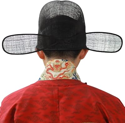 XIALON Hanfu Hat Men Adult Chinese Traditional Headdress Hanfu Mingzhi Headdress