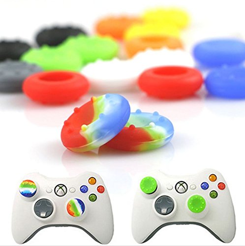 Beautymood 40Pcs Colorful Silicone Accessories Replacement Parts Thumb Grip Cap Cover For Ps2, Ps3, Ps4, Ps5, Xbox 360, Xbox One Controller #TOP2