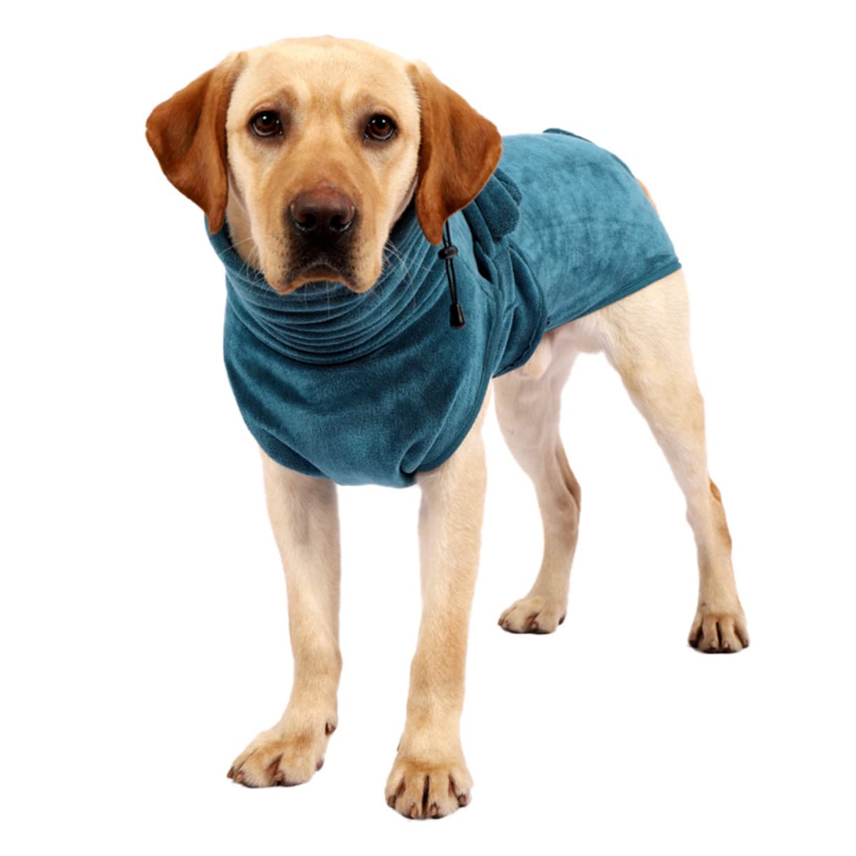 BESPORTBLE Peignoir pour Chien Super Absorbant en Nylon et Polyester, à Séchage Rapide avec Ceinture Ajustable, Ultra Doux Bain d'automne