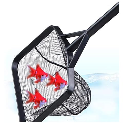 JZTRADING Fishing Net Square Fish Net Bag Round Net Fishing Hand-Made Fish Net Fishing Nets For Kids Fish Tank Gravel Cleaner Vacuum s Cover