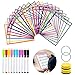 20 Pack Dry Erase Pockets, GuKKK Resuable Dry Erase Pockets Papelería Suministros 35.5×25.5 cm / A4 con Bolígrafos, para la Organización en el Aula y Colegio, Guardería, Oficina