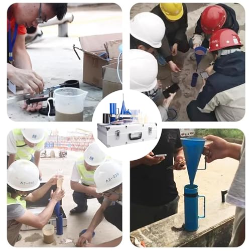 Kit de viscosímetro de lodo de alta fidelidad con reómetro y probador de arena en aluminio 6