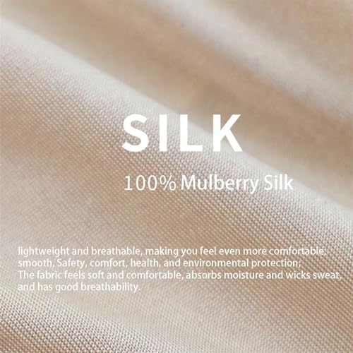 100% Mulberry Silk Women's Shorts Lace Boxer Briefs Underwear Boyshorts Soft Panties Loose Sports Yoga Sleep Underpants2