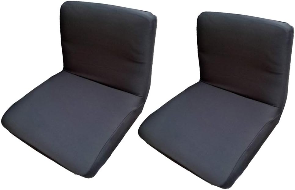 Black Polyester Spandex Bar Stool Covers - Stretchable Chair Protectors - One-Piece Design for Dining Bar Club
