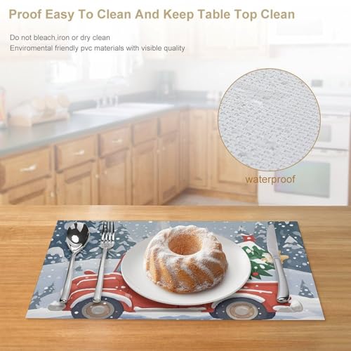 Set de table antidérapant pain d'épices lavable et résistant à la chaleur