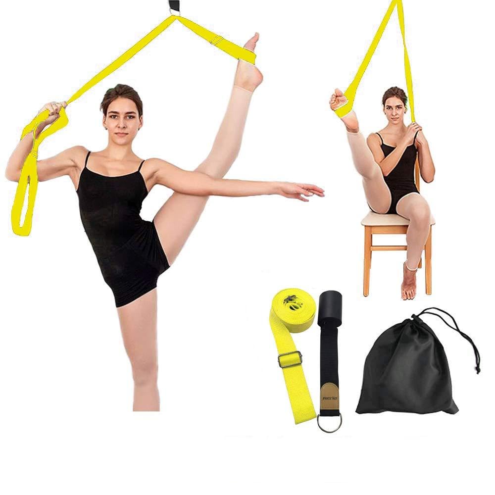 Yoga Stretch Strap - to Improve Leg Stretching - Perfect Home Equipment for Ballet, Dance, warm upand Gymnastic Exercise - Excellent Gift for Your Friends, children, and Loved Ones