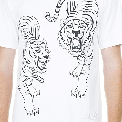 Kenzo T-Shirt Double Tiger Bianca - XXL : Amazon.it: Abbigliamento