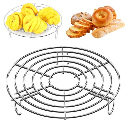 LYSPBAO Edelstahl Einlegerost Dampfrost, Robust & Stabil Dämpfeinsatz Kuchengitter Abkühlgitter für Kochtöpfe Töpfe Abkühlgitter Kuchengitter (20 × 3CM)