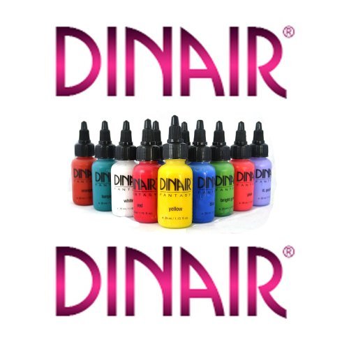 DINAIR AIRBRUSH MAKEUP - NEW! MASTER FANTASY COLLECTION - BODY PAINT - SPECIAL FX - PRIMARY COLORS