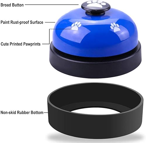 Miniatura 3 de Comsmart Campana de entrenamiento para perros, juego de 2 campanas de entrenamiento para perros y cachorros, timbre de puerta para perros y gatos,