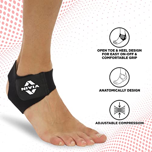 Nivia Orthopedic Basic Ankle Support (Free Size, Black) 3 51E7YcNO9BL
