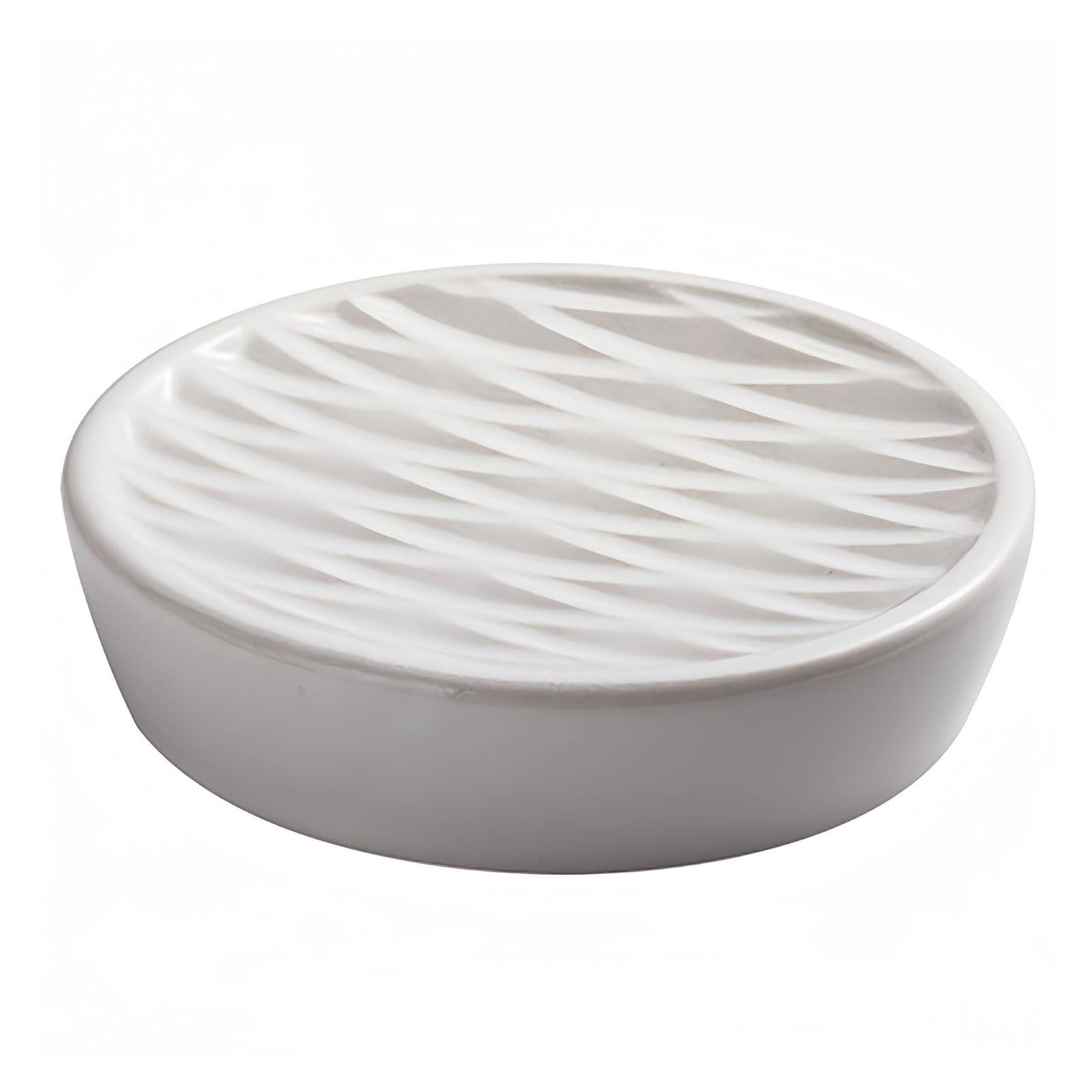 Qyleee White Holder For Shower Soap Dishes Porcelain Saver Tray For Bathroom Kitchen Stand For Kitchen(White)