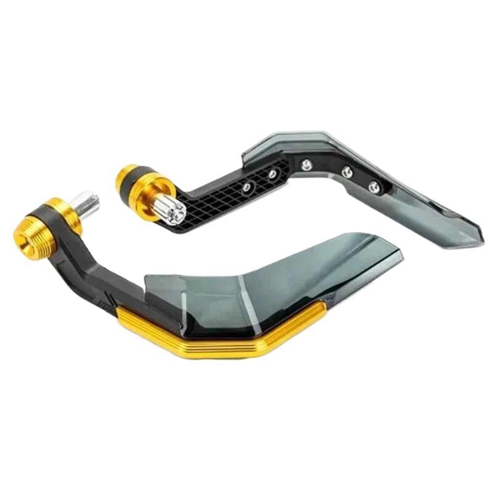 HDHCSCAGH Motorcycle Handguard Shield Universal Protector Modification Protective Gear Aluminum Alloy Motorbike Hand Guard Handguard Shield Windproof Handlebar Protection Covers(Gold)