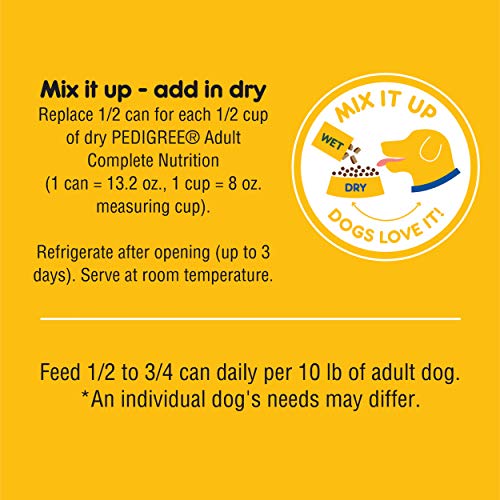 PEDIGREE CHOICE CUTS IN GRAVY Adult Canned Soft Wet Dog Food with Beef, 13.2 oz. Cans 12 Pack - Image 7