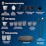 Philips Norelco Multigroom 5000 Series, All-in-One Trimmer, Beard Trimmer and Hair Clipper, 18-Piece Men's Grooming Kit for Beard, Face, Nose, Ear, Body, with Titanium Blades, Travel Pouch, MG5970/49 - Image 2