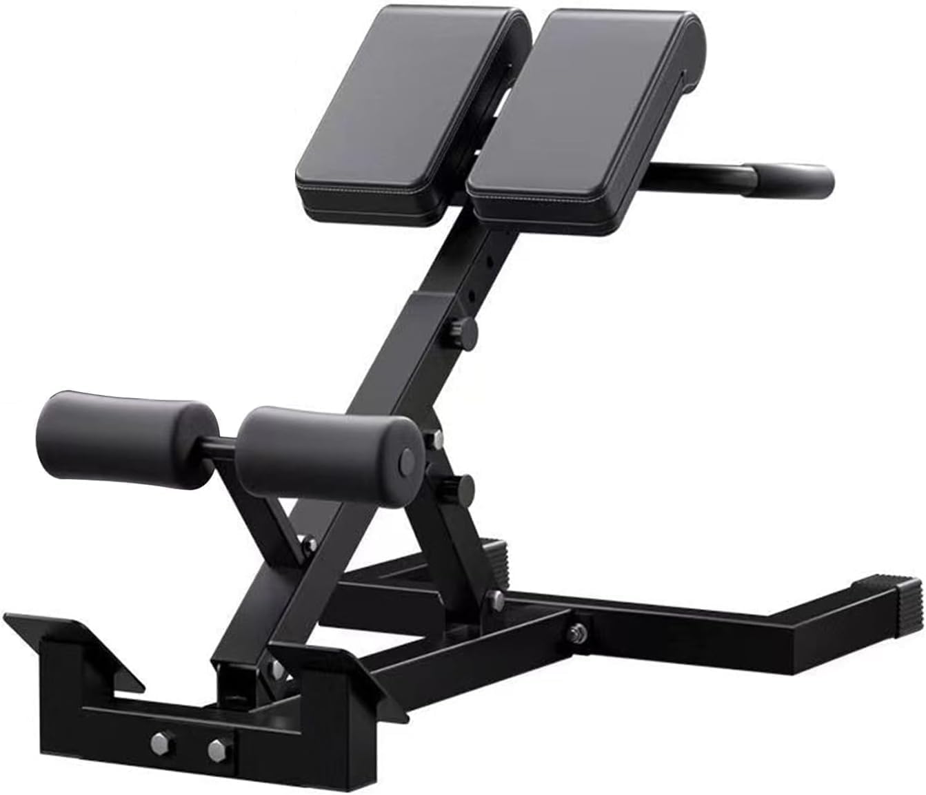 Heavy - Duty Hyperextension Roman Chair：5 - Level Adjustable Incline, Rücken, 330lbs Kapazität Home Gym Equipment