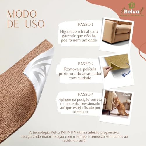 Arranhador Adesivo Premium Para Gatos- Sofá Cama Box 50x50cm (BEGE)