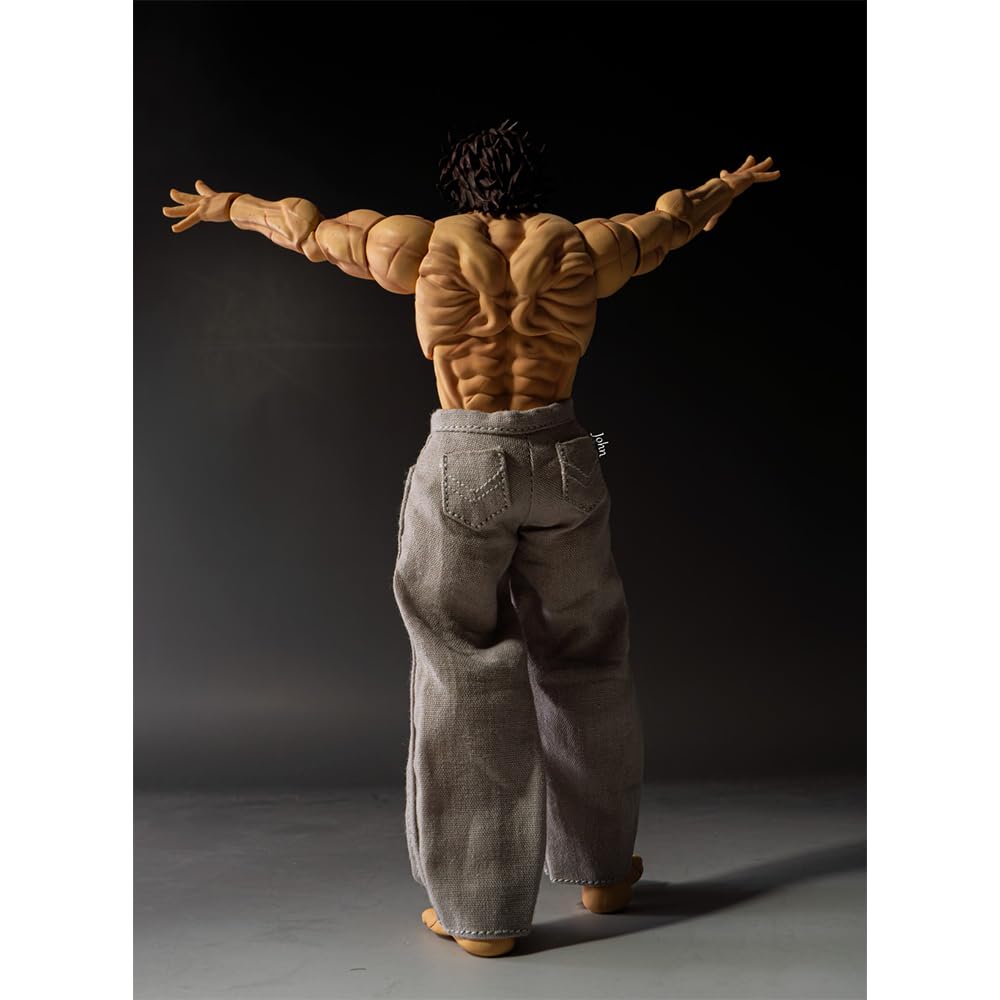 LUNK Hanma Yujiro Figura de acción estatua – 7.1 pulgadas Anime lucha postura articulación móvil modelo de personaje con accesorios LUNK Hanma Yujiro Figura de acción estatua – 7.1 pulgadas Anime lucha postura articulación móvil modelo de personaje con accesorios