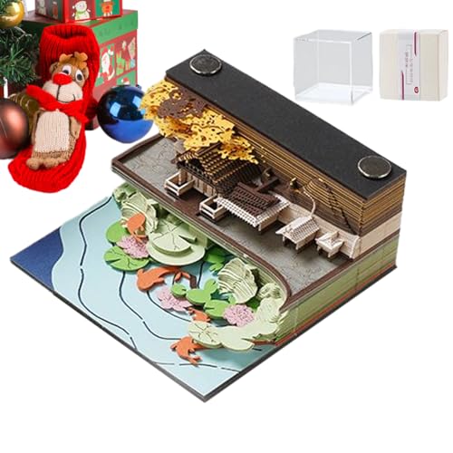 Simpático calendario de mesa 3D 2026 – Bloc de notas diario con para la gestión de la planificación, planificación y organización, accesorio para oficina y hogar