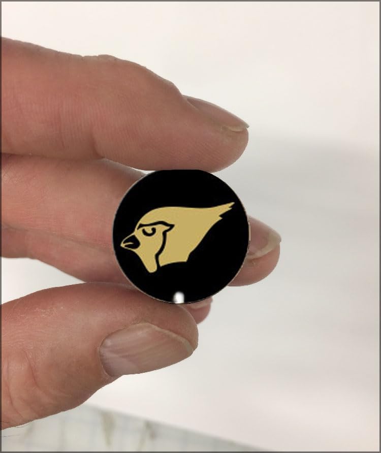 Cardinal Award Decals Thick mil Vinyl 1-1/8" Diameter (100 Decals) Professional-Grade Football Hockey Baseball Softball Lacrosse