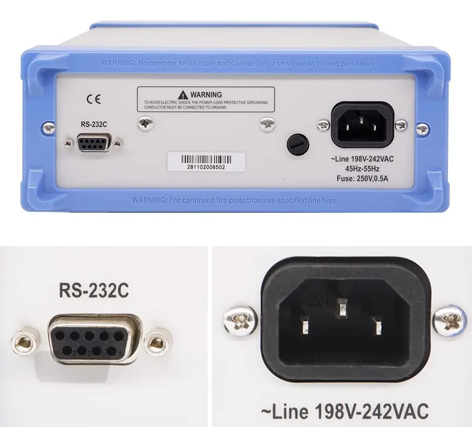LCR Meter Gauge Desktop LCR Meter Tester Inductance Resistance Capacitance Test Instrument with Test Functions L C R Z D Q Accuracy 0.25% Measurement Frequency 100Hz 120Hz 1kHz 10kHz