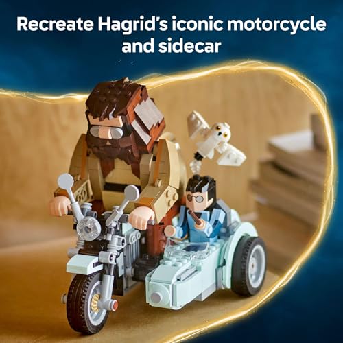 image for LEGO Harry Potter Hagrid & Harry's Motorcycle Ride Building Toy - Kids
