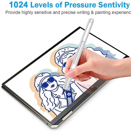Image of Microsoft Surface Pen - Compatible with Pro 11 /9 /8 /X /10 /7+ /7 /6 /5 /4 /3, Go 4 /3 /2 /1, Laptop /Studio /Book 5 /4 /3 /2 /1, Palm Rejection, 1024 Pressure Sensitivity, 100 Days Working