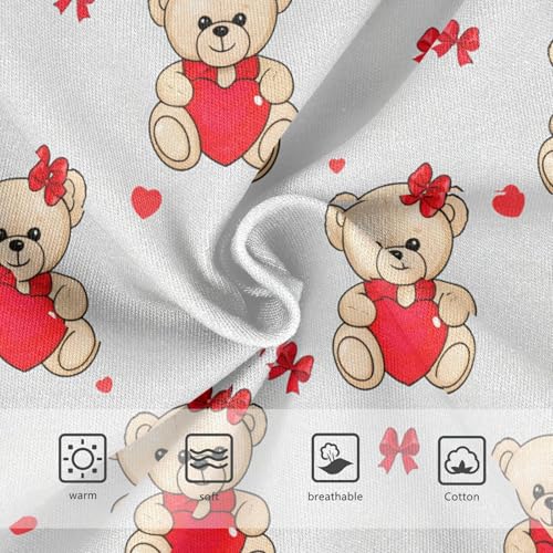 Cute Teddy Bears Red Hearts Toddler Girls's Underwear 2T 202c18103