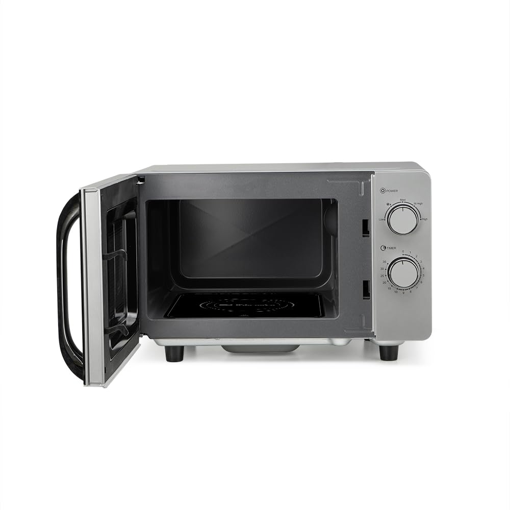Microondas Orbegozo MI 2062 CE, 20 Litros, 700 W, sin plato giratorio, apta para platos cuadrados, 5 niveles de potencia.