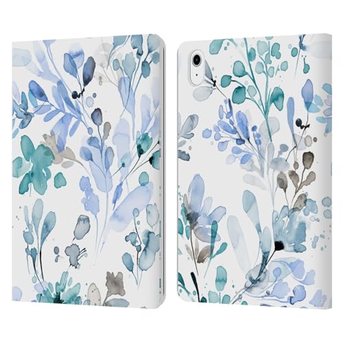 Étui portefeuille Apple iPad Air 11 2024 2025 cuir Ninola protection tablette herbes sauvages